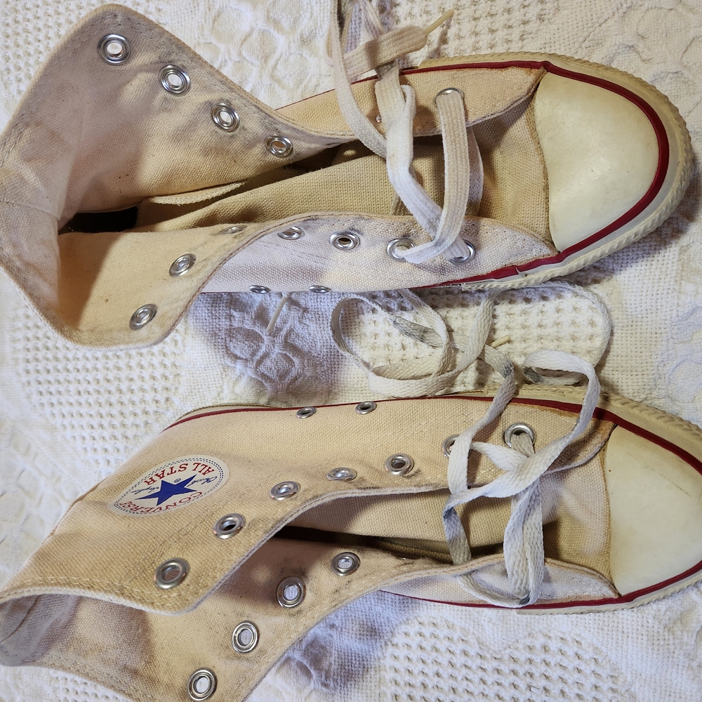 Converse Women's Cream High-Top Sneakers